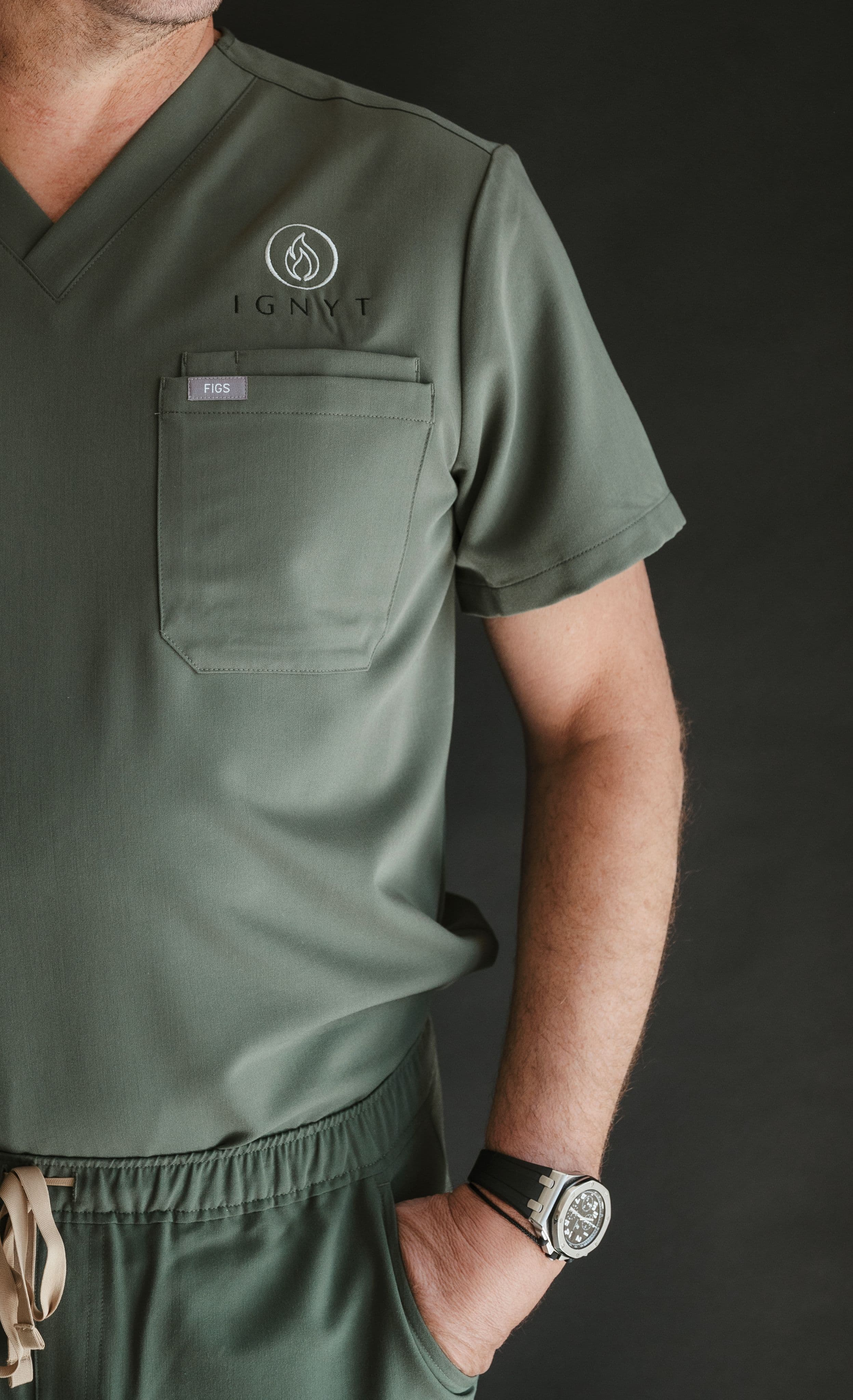 Ignyt branded shirt as background